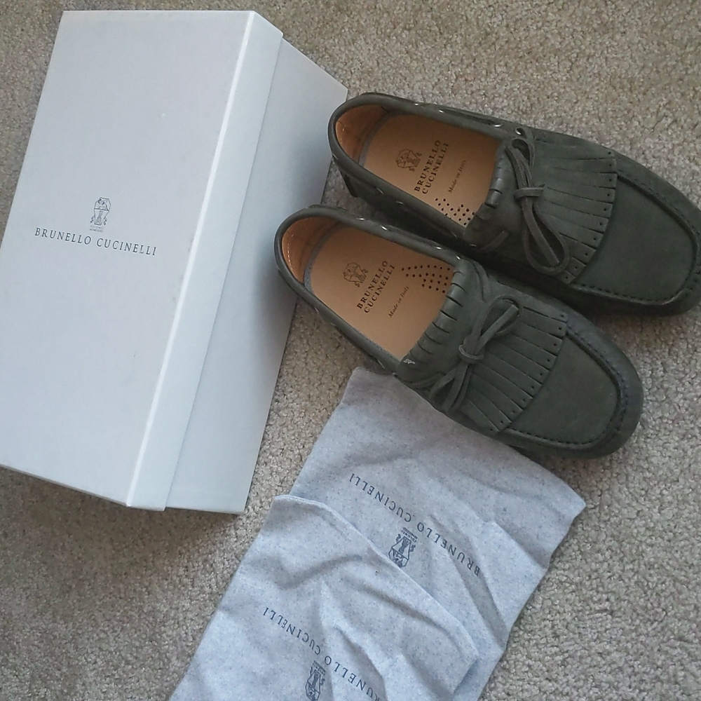 Brunello Cucinelli driving shoes 43